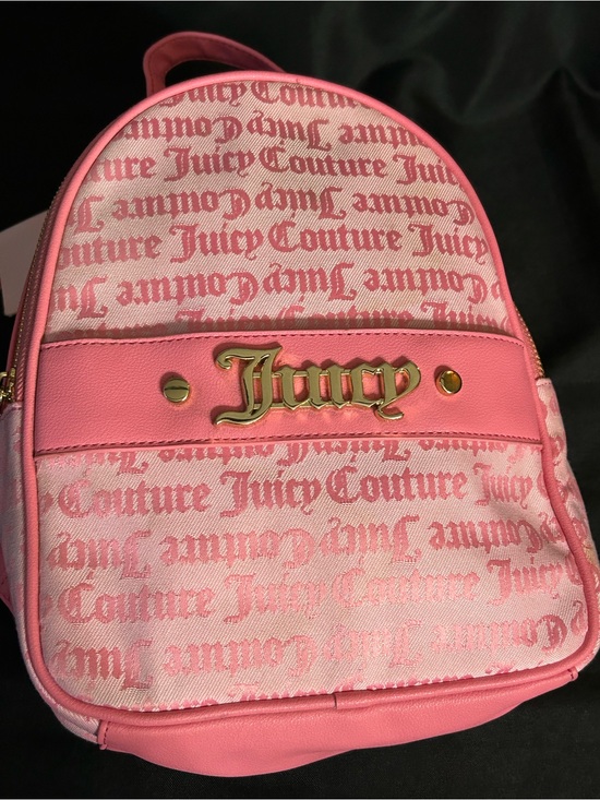 Juicy Couture Pink Logo Mini Backpack with Gold Accent NWT main image 7